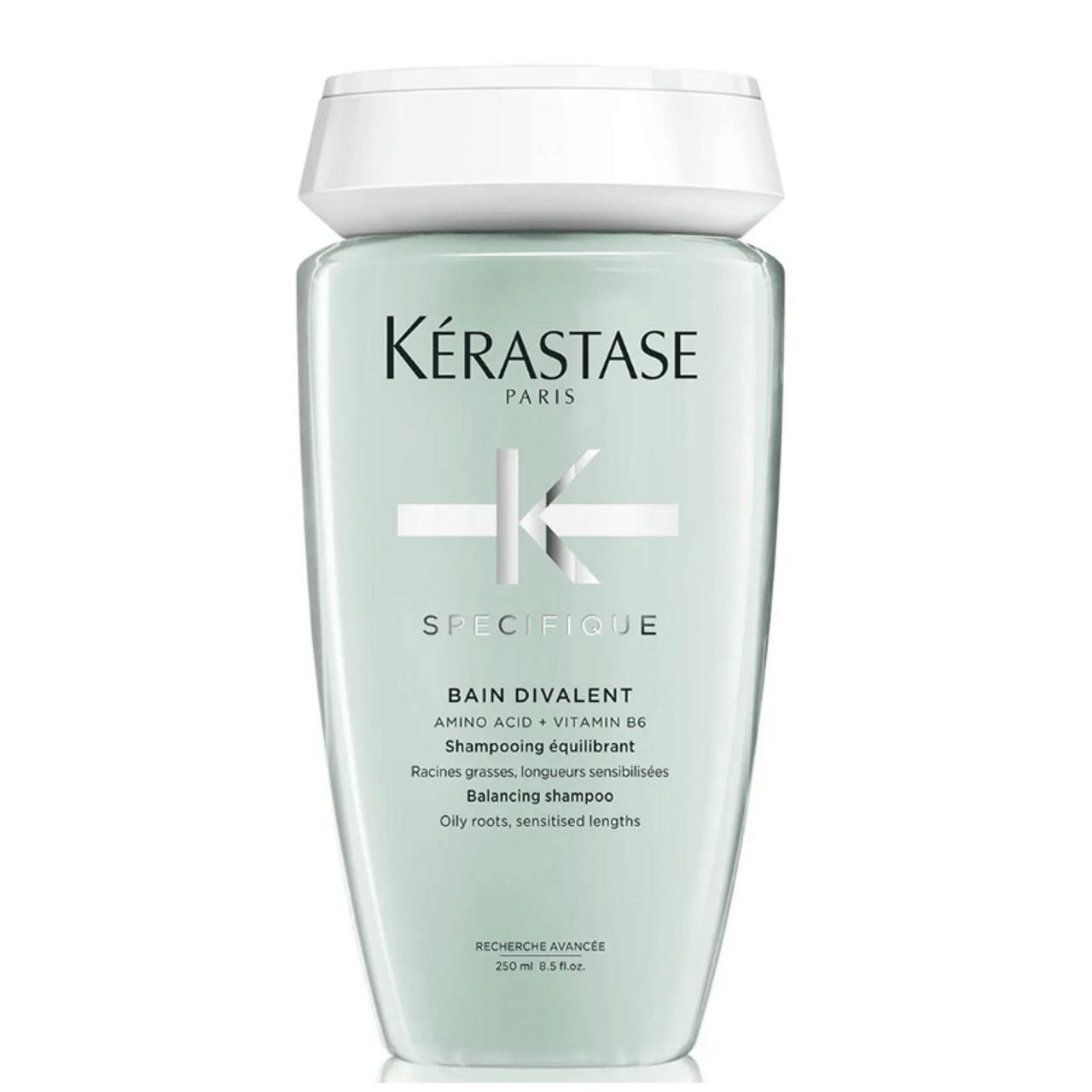 Kérastase Specifique Bain Divalent Shampoo for Oily Roots & Sensitised Lengths - 250ml with Amino Acid & Vitamin B6