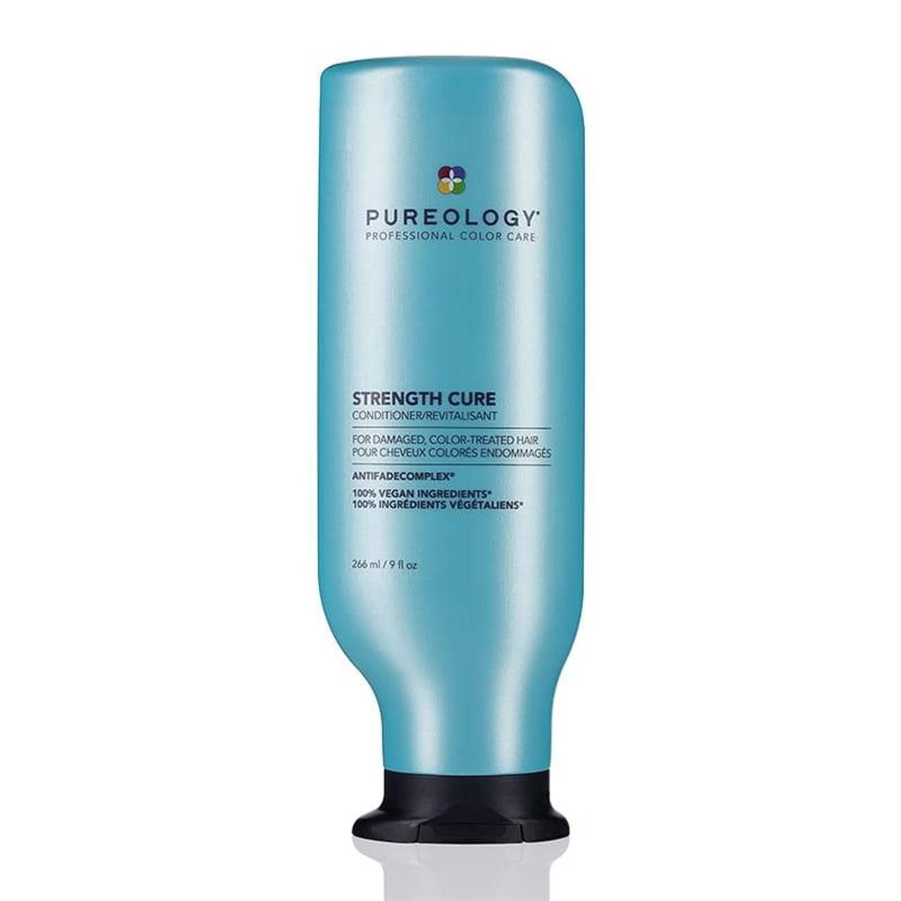 Pureology Strength Cure Conditioner for Damaged, Color-Treated Hair - 266ml - Antifadecomplex, Vegan Ingredients