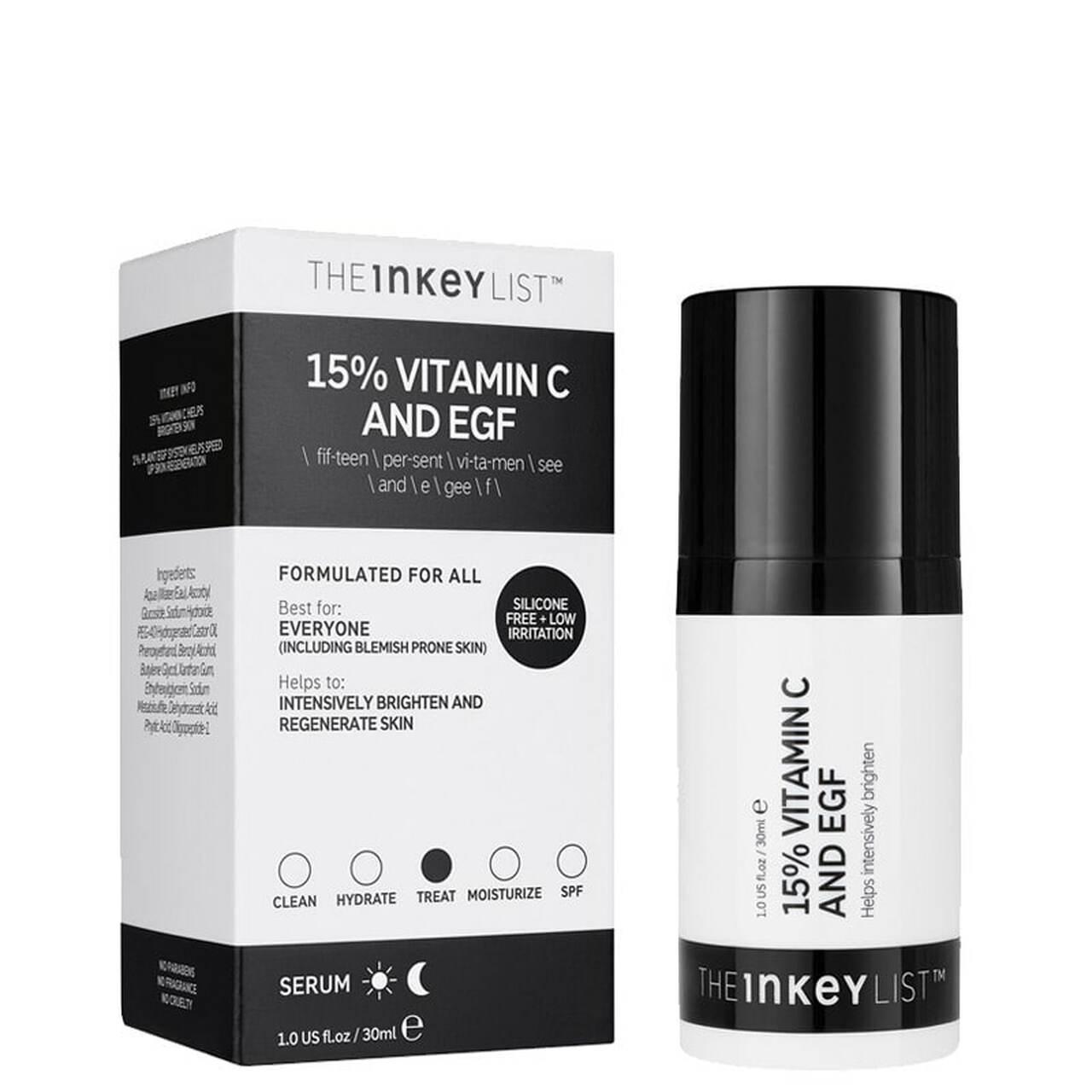 The Inkey List Vitamin C & EGF Serum 30ml - Brightening