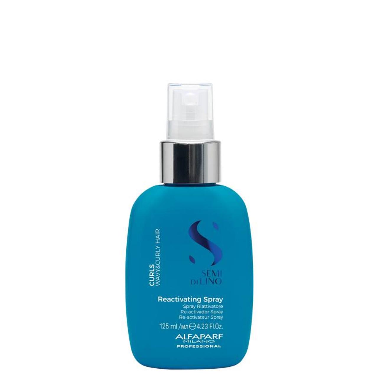 Alfaparf Semi Di Lino Curls Reactivating Spray for Wavy & Curly Hair 125ml - Protects from Humidity