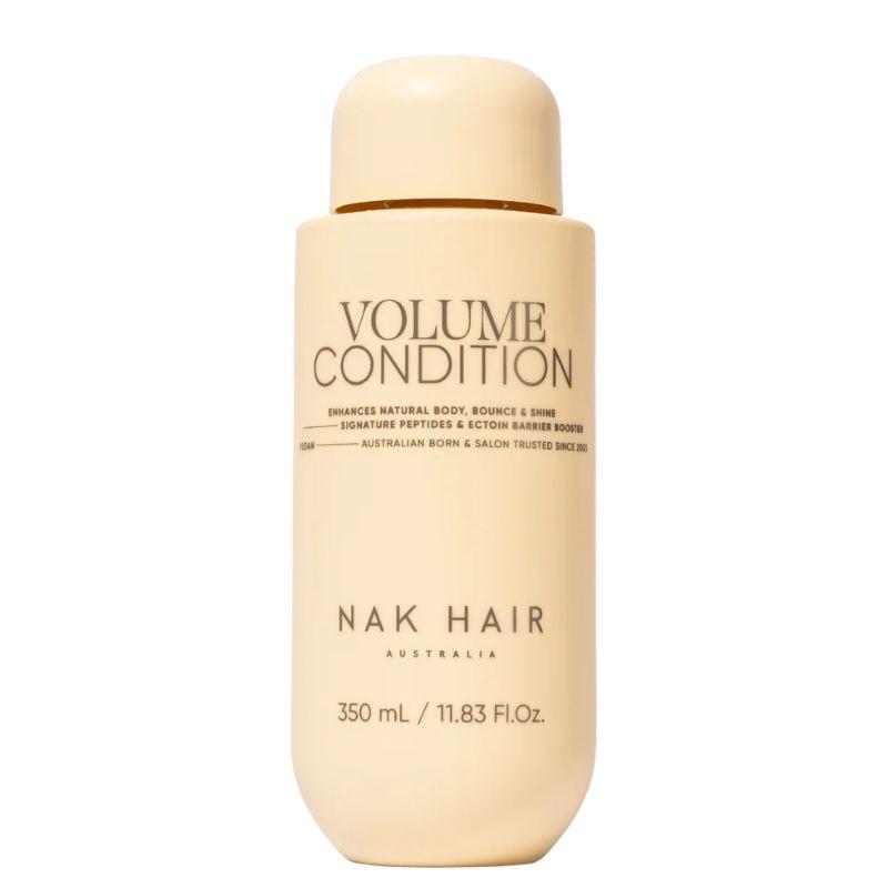 NAK Volume Conditioner 375ml Vegan Enhances Natural Body, Bounce & Shine for Oily, Flat or Fine-Textured Hair