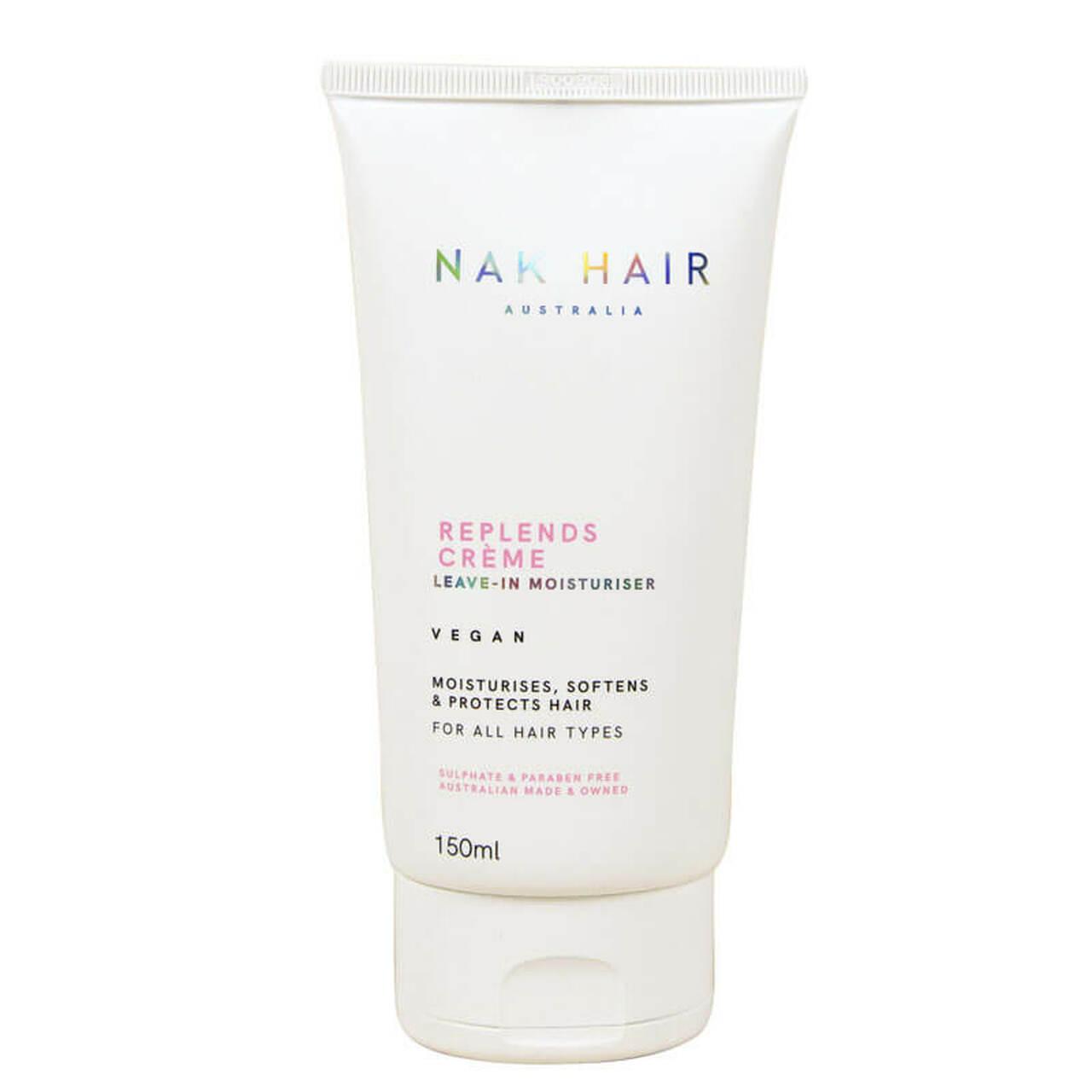 NAK Replends Creme Leave-in Moisturiser - Vegan - Moisturises, Softens & Protects Hair - For All Hair Types
