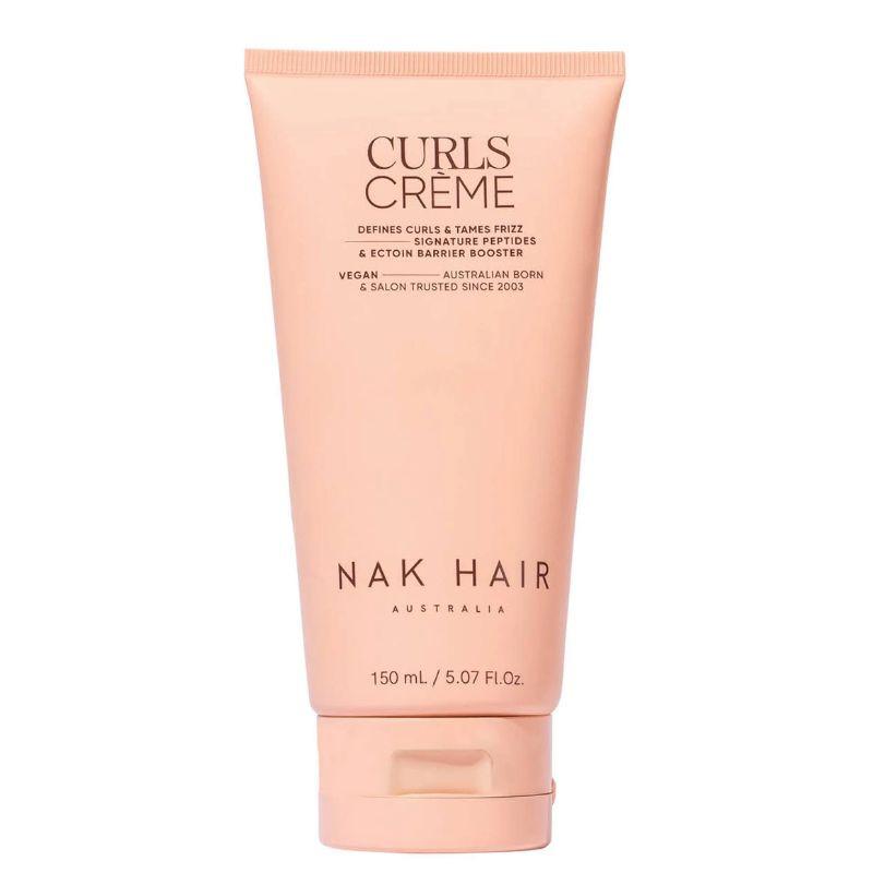 NAK Curls Creme for All Hair Types - Defines Curls & Tames Frizz - Vegan - 150ml