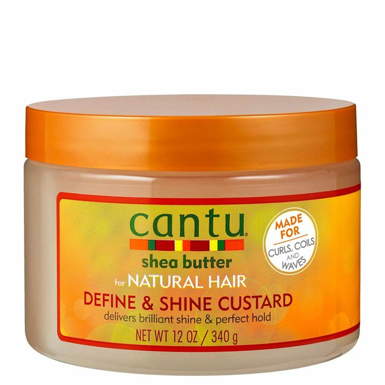 Cantu Define & Shine Custard for Natural Hair - Shine & Perfect Hold - 340g - Curls, Coils, Waves