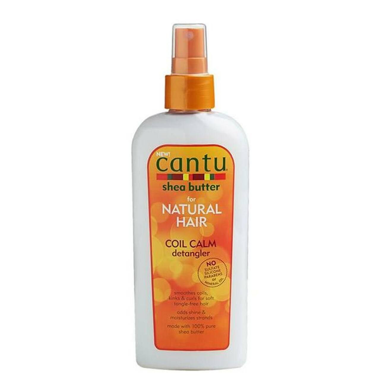 Cantu Natural Hair Coil Calm Detangler Shea Butter Spray for Soft, Tangle-Free Hair