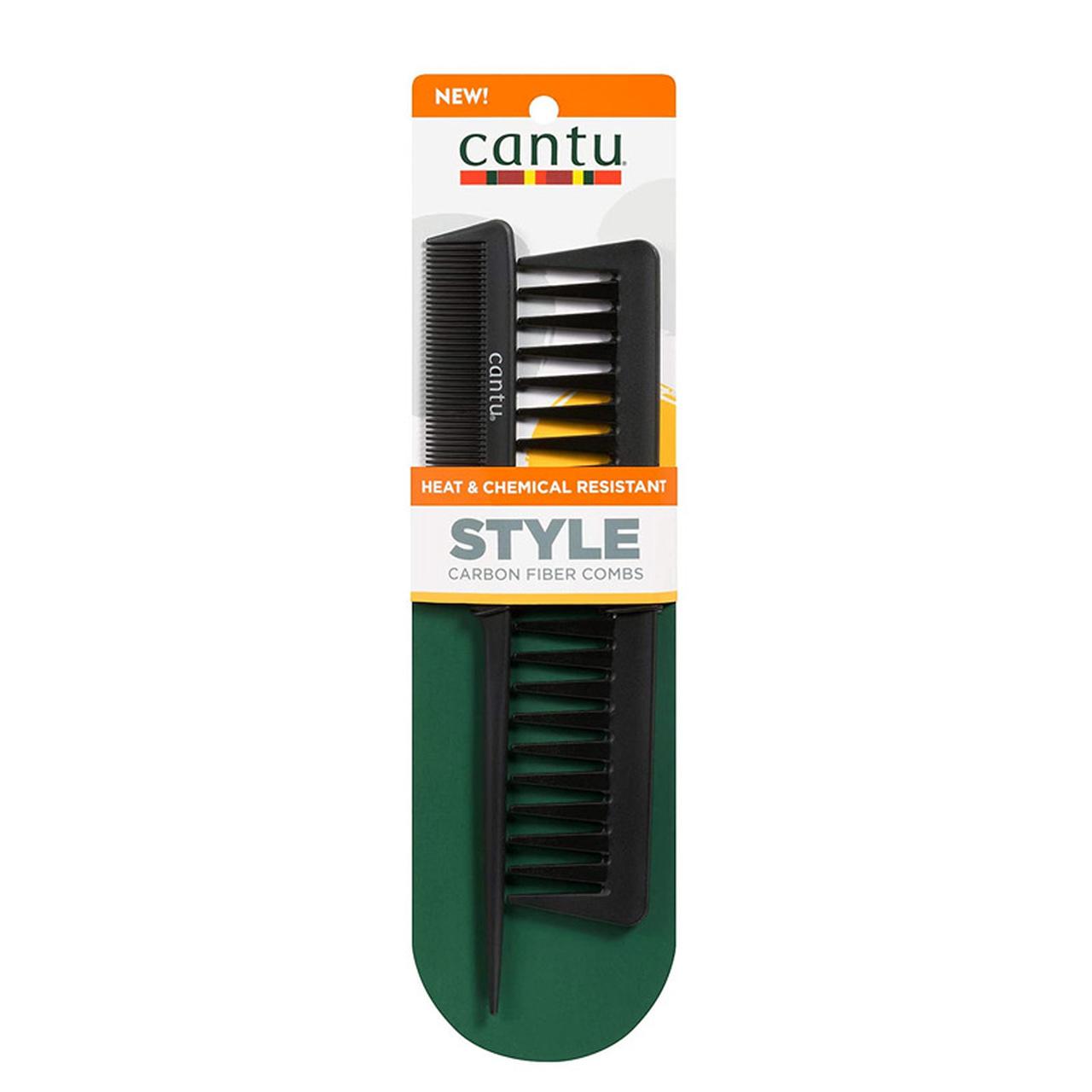 Cantu Carbon Fibre Comb Set - Heat & Chemical Resistant - Style