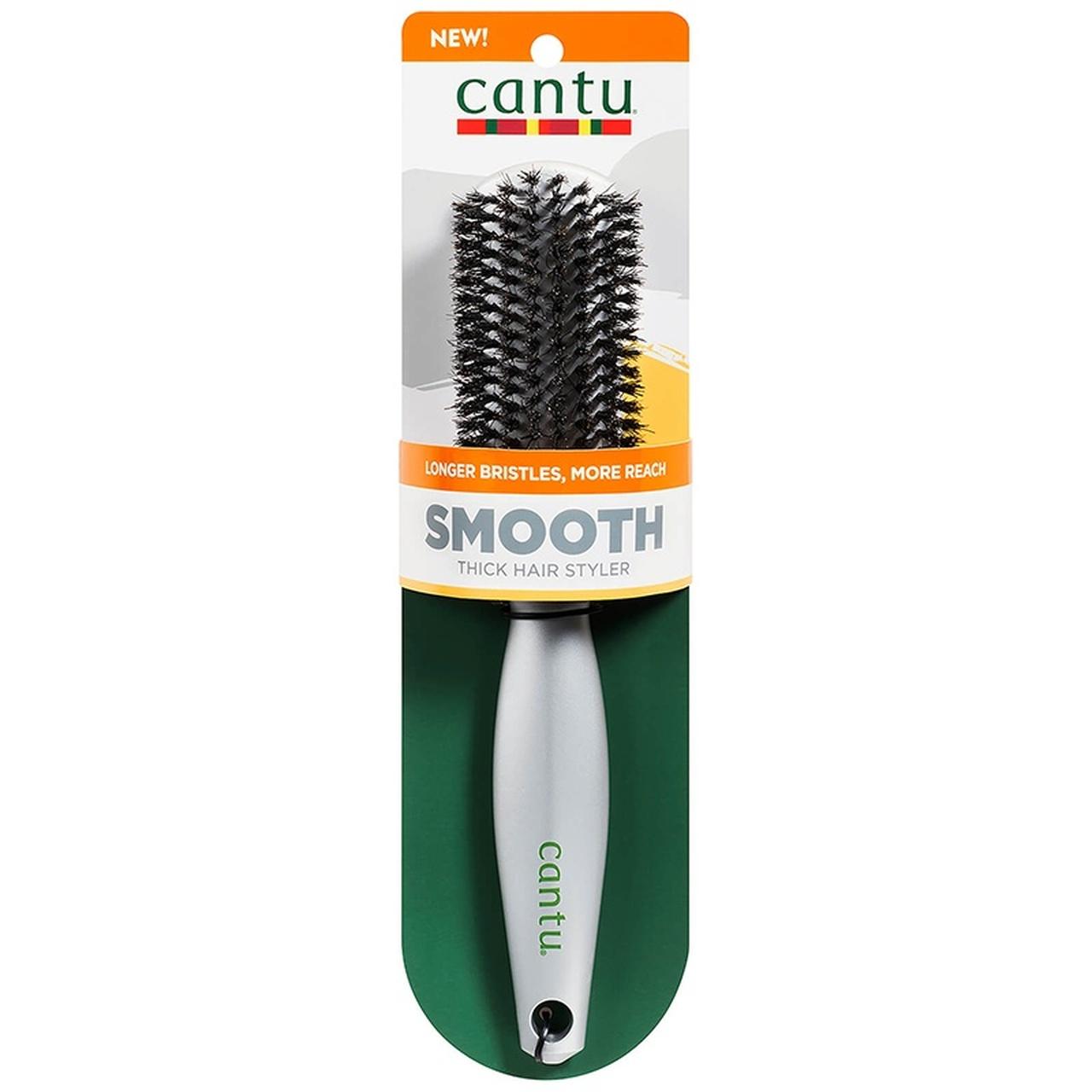 Cantu Smoothing Brush for Thick, Curly, Coily Hair - Longer Bristles, Smooth Finish