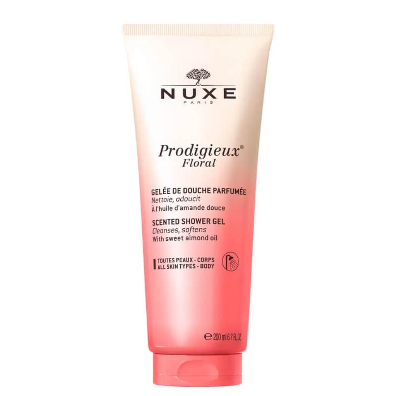 NUXE Prodigieux Floral Scented Shower Gel 200ml Cleanses, softens, All Skin Types