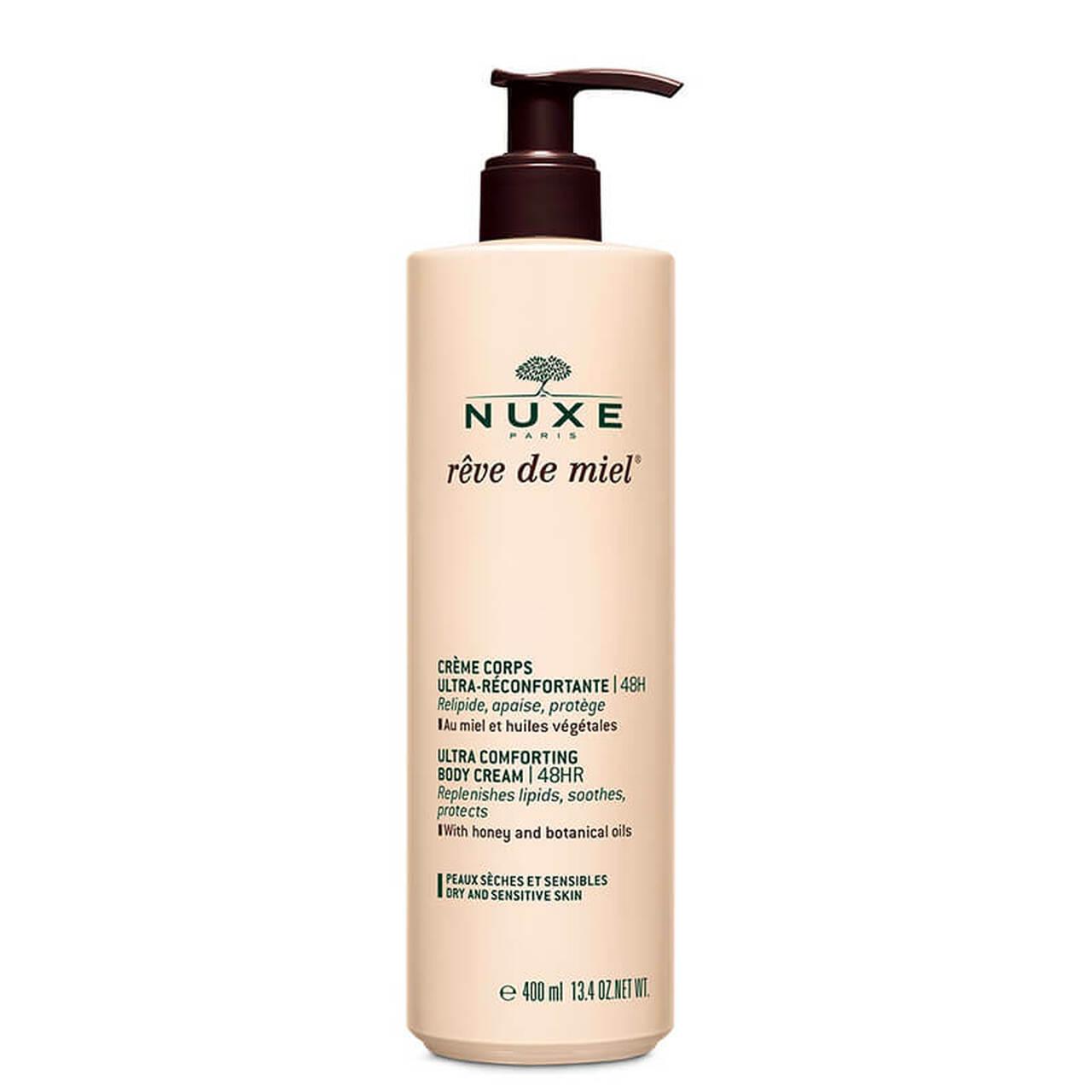 NUXE Rêve de Miel Ultra Comforting Body Cream 400ml for Dry and Sensitive Skin
