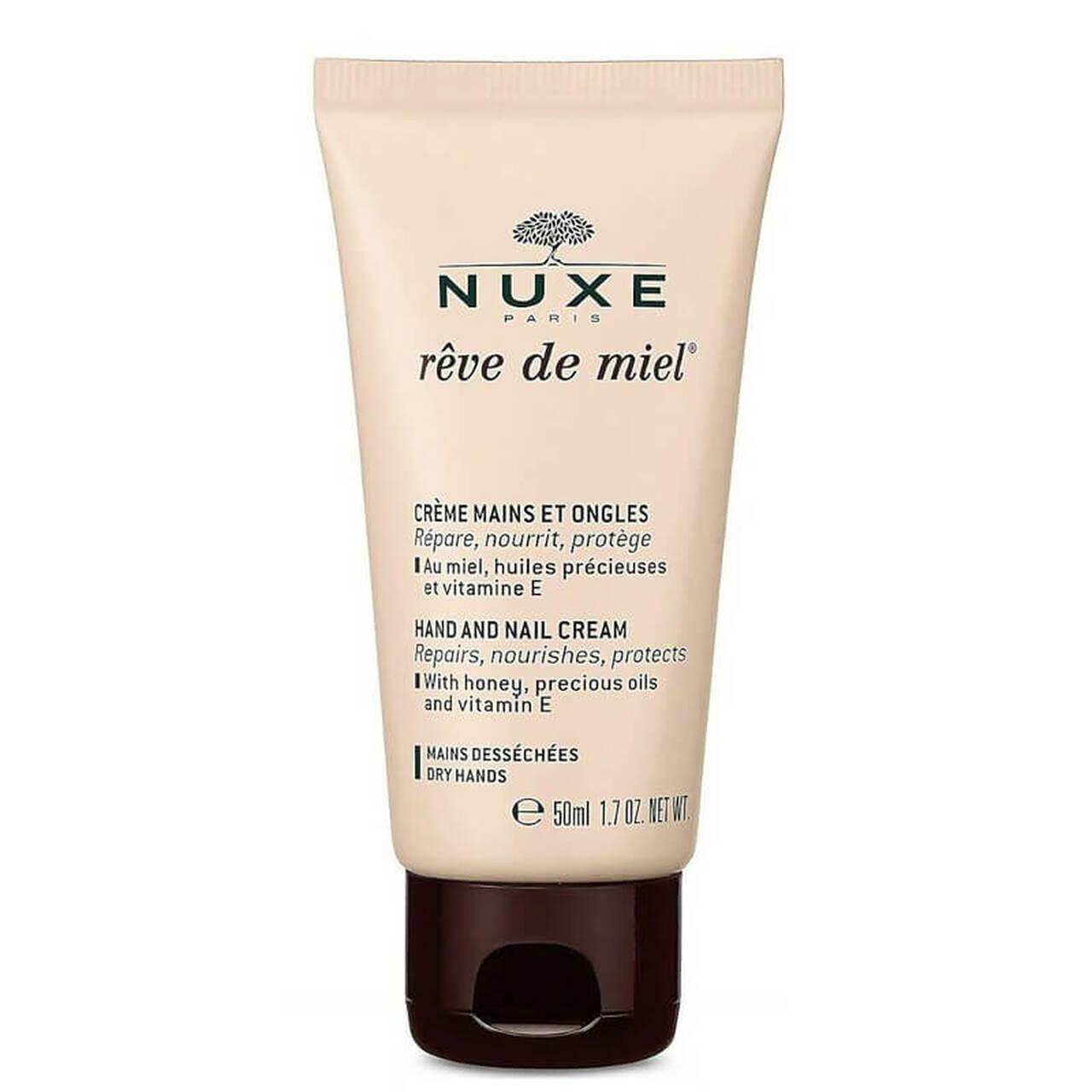 NUXE Hand Cream 50ml Repairs, Nourishes, Protects with Honey, Precious Oils, Vitamin E for Dry Hands