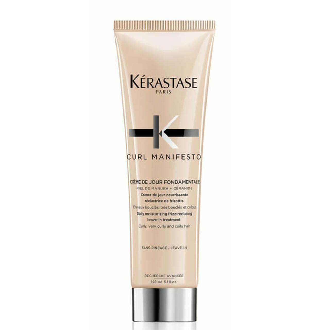 Kérastase Curl Manifesto Crème De Jour Fondamentale 150ml for Curly, Very Curly and Coily Hair - Daily moisturizing frizz-reducing leave-in treatment