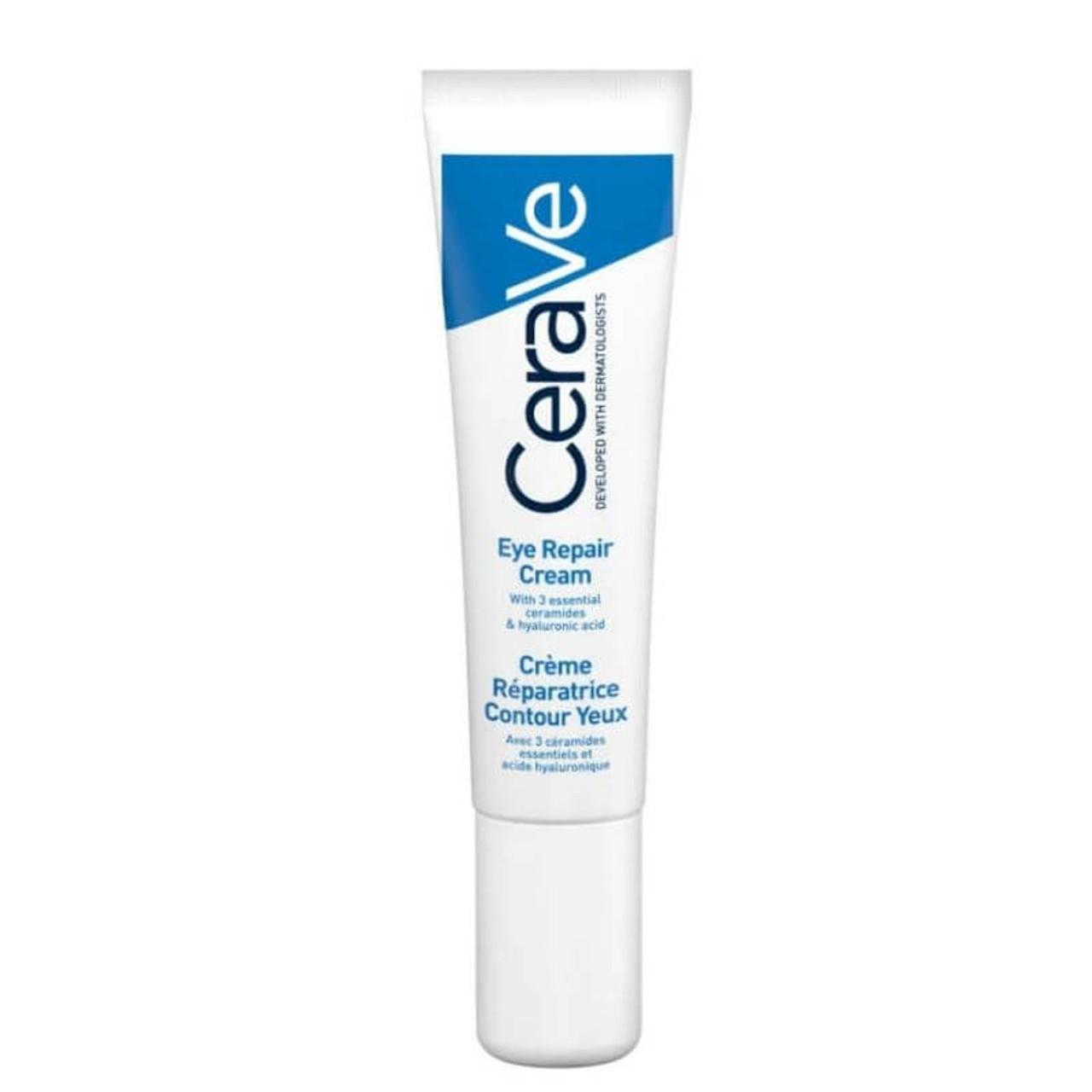 CeraVe Eye Repair Cream 14ml - Reduces Dark Circles & Puffiness, Fragrance-Free