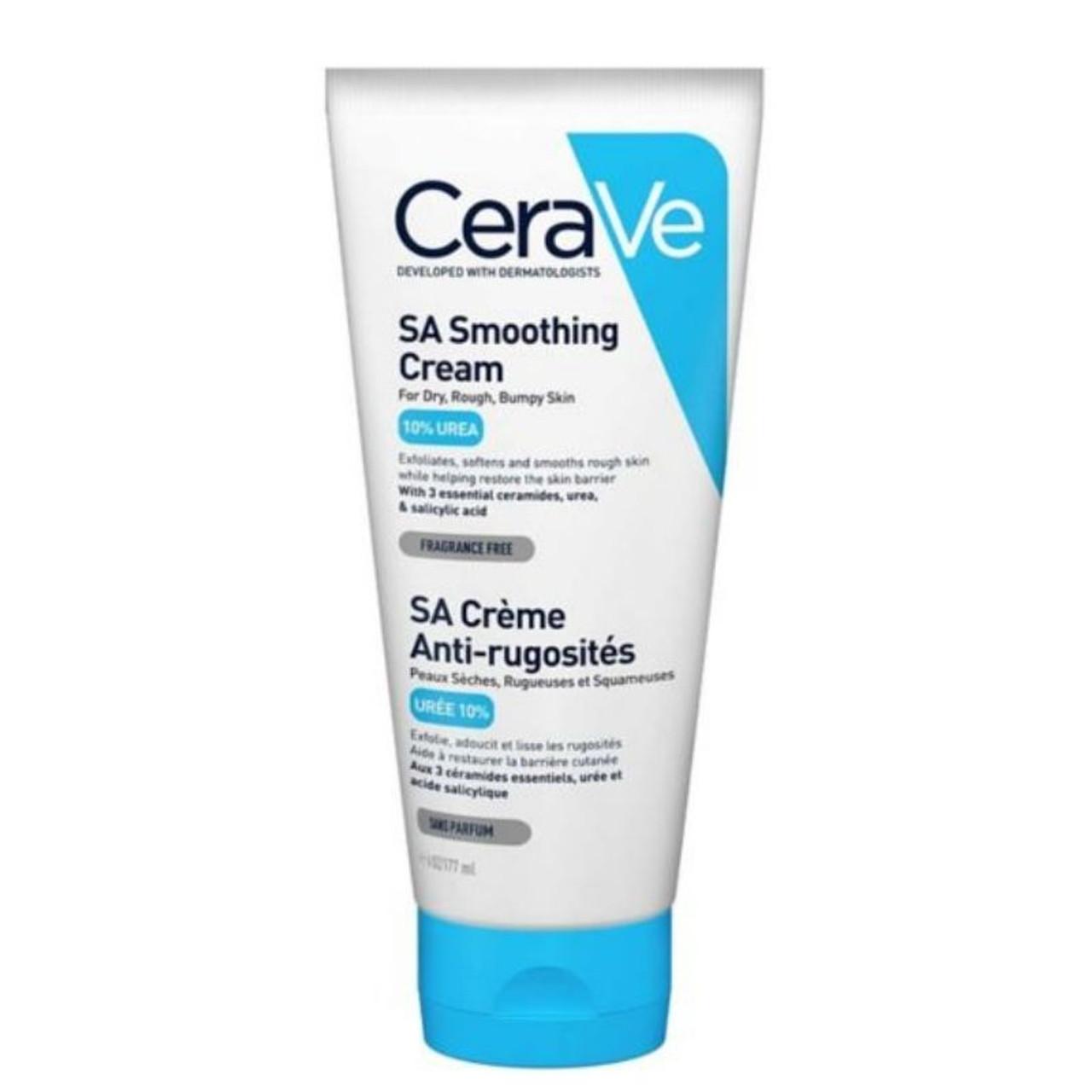 CeraVe SA Smoothing Cream 177ml for Dry, Rough, Bumpy Skin with Ceramides, Urea, Salicylic Acid, Fragrance Free