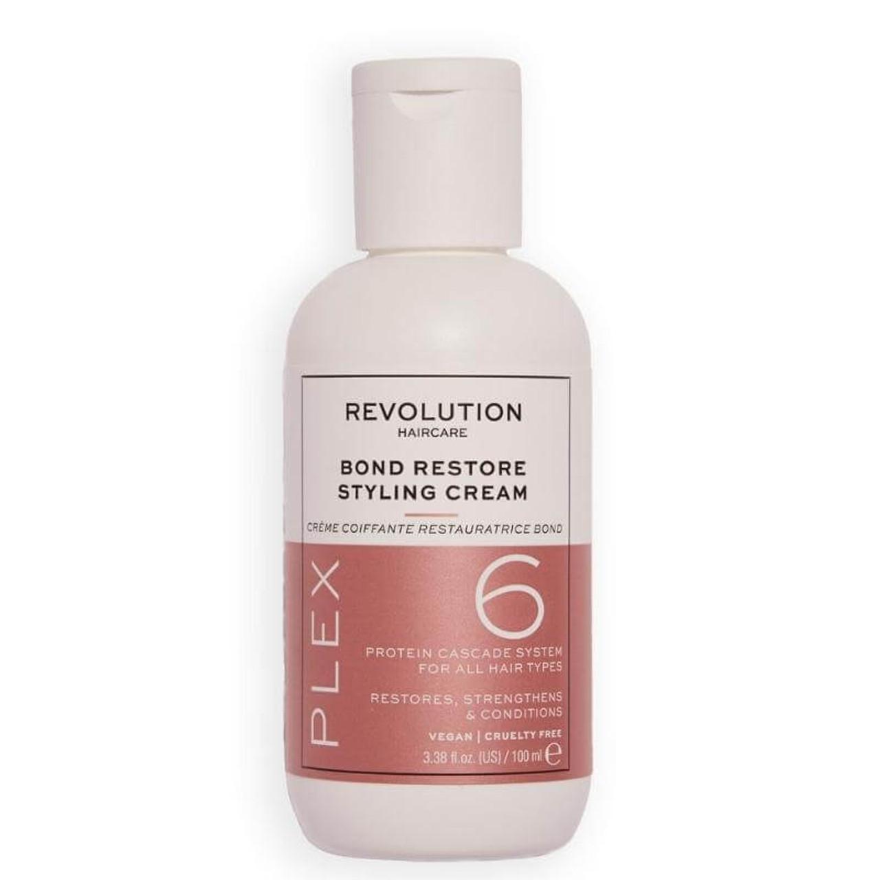 Revolution Haircare Plex 6 Bond Restore Styling Cream 100ml for All Hair Types - Vegan & Cruelty Free