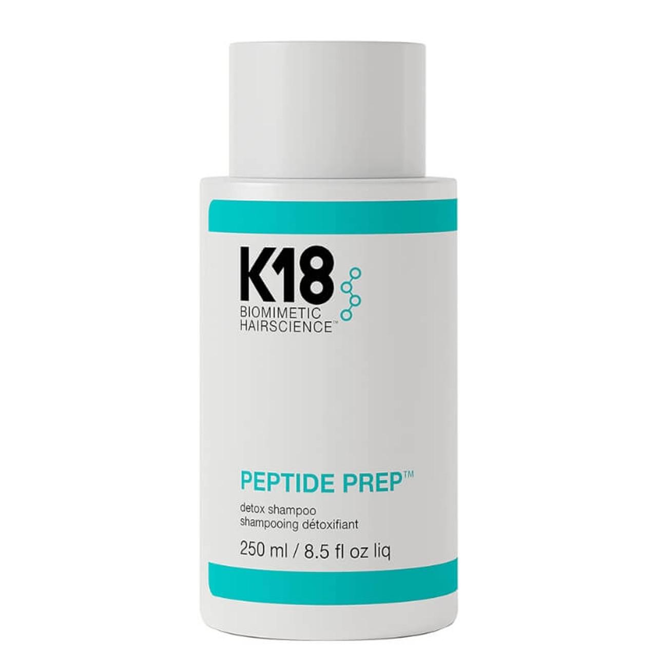 K18 Peptide Prep Detox Shampoo 250ml - Cleanses, Repairs & Protects Hair