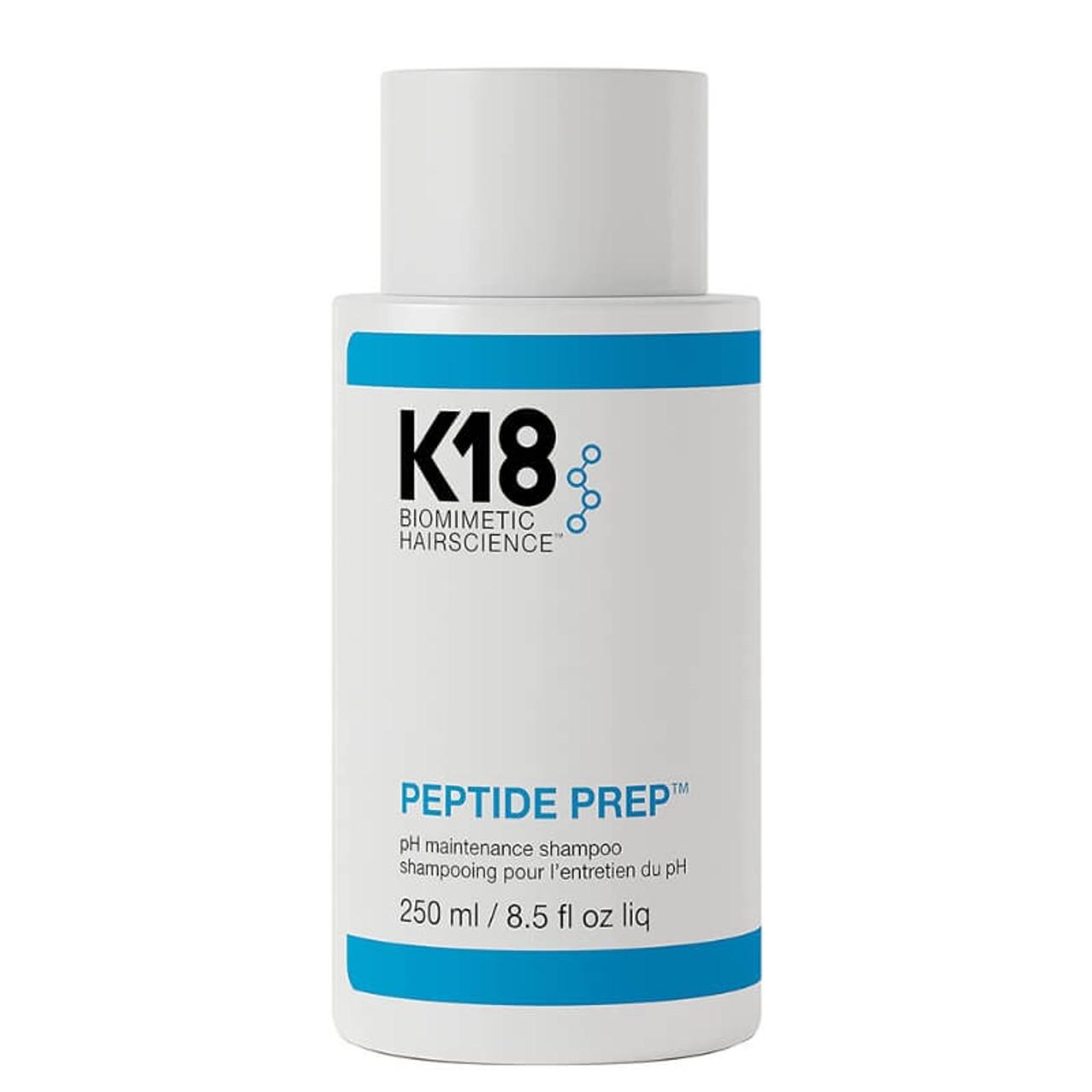 K18 Peptide Prep Shampoo for All Hair Types - 250ml - Cleanses and Smoothes