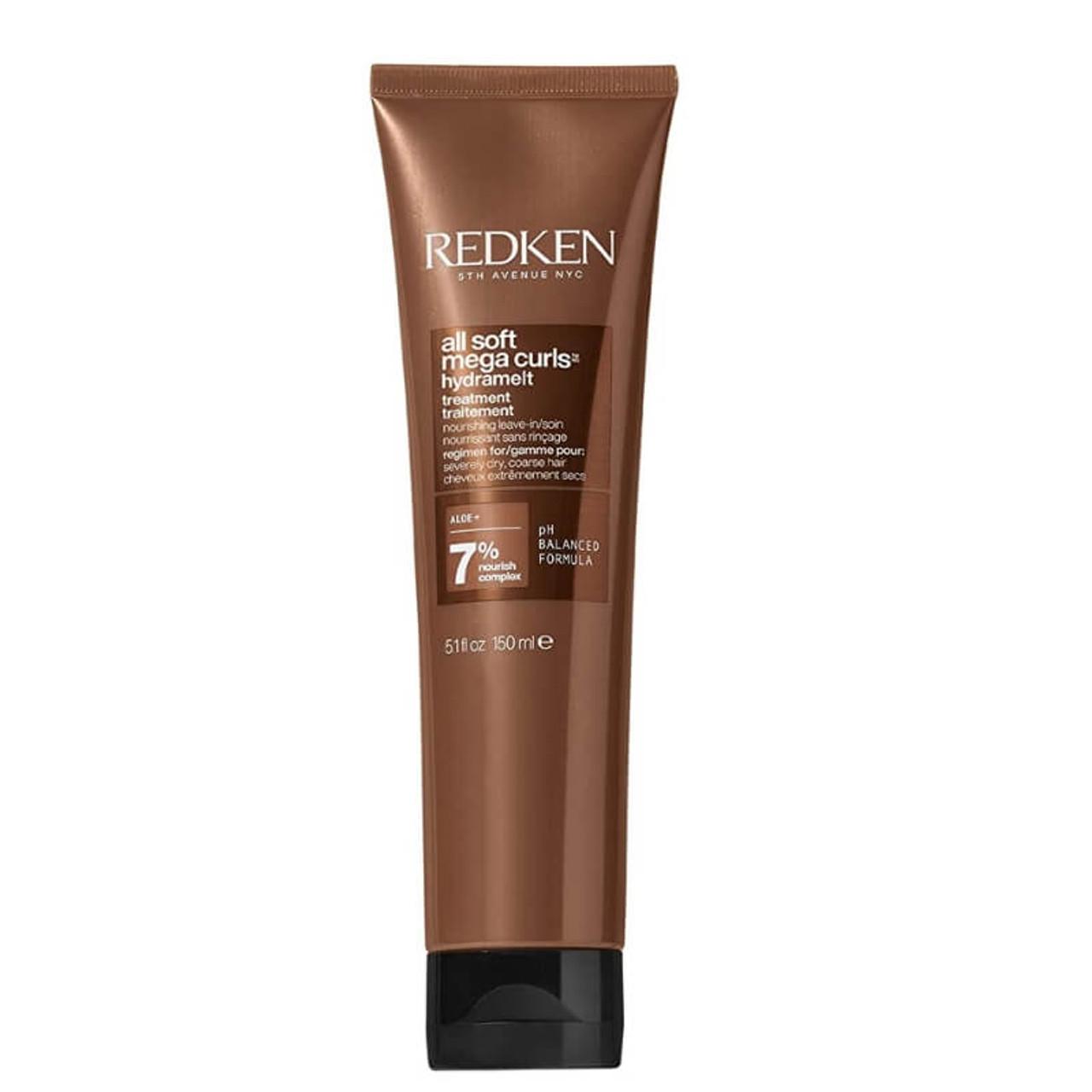 Redken All Soft Mega Curls Hydramelt Leave In Conditioner for Curly, Coarse, Dry Hair 150ml - Nourishing Treatment