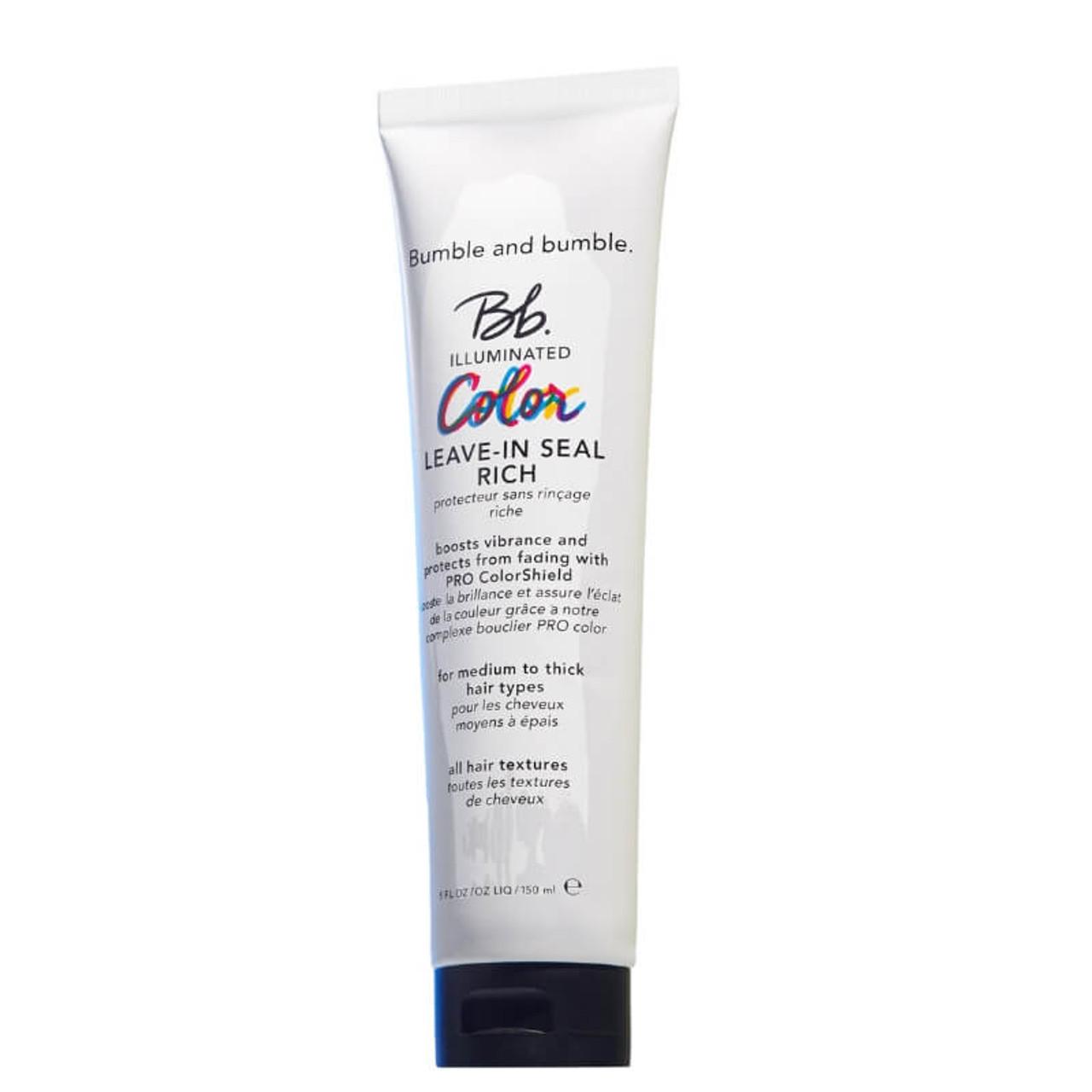 Bumble & Bumble Illuminated Color Leave-In Seal Rich 150ml for Medium to Thick Color-Treated Hair - Color Vibrancy, Frizz Reduction, Shine, Hydration, Heat Protection