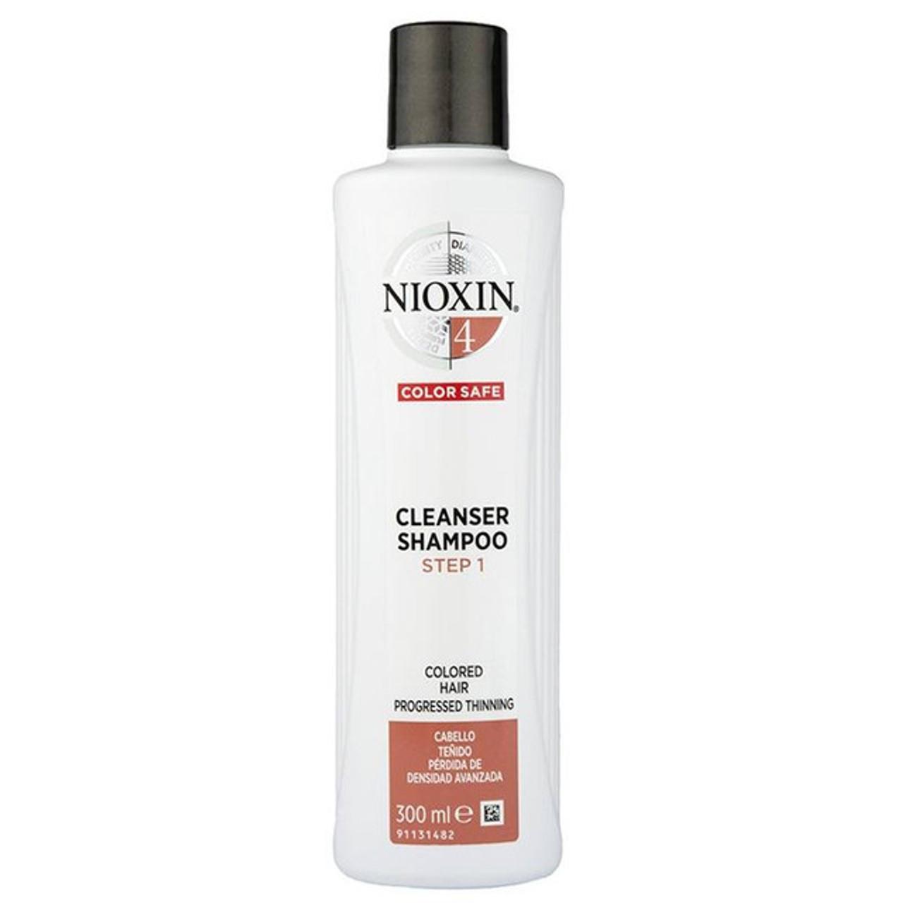 Nioxin Cleanser Shampoo 4 - 300ml for Colored Hair & Progressed Thinning