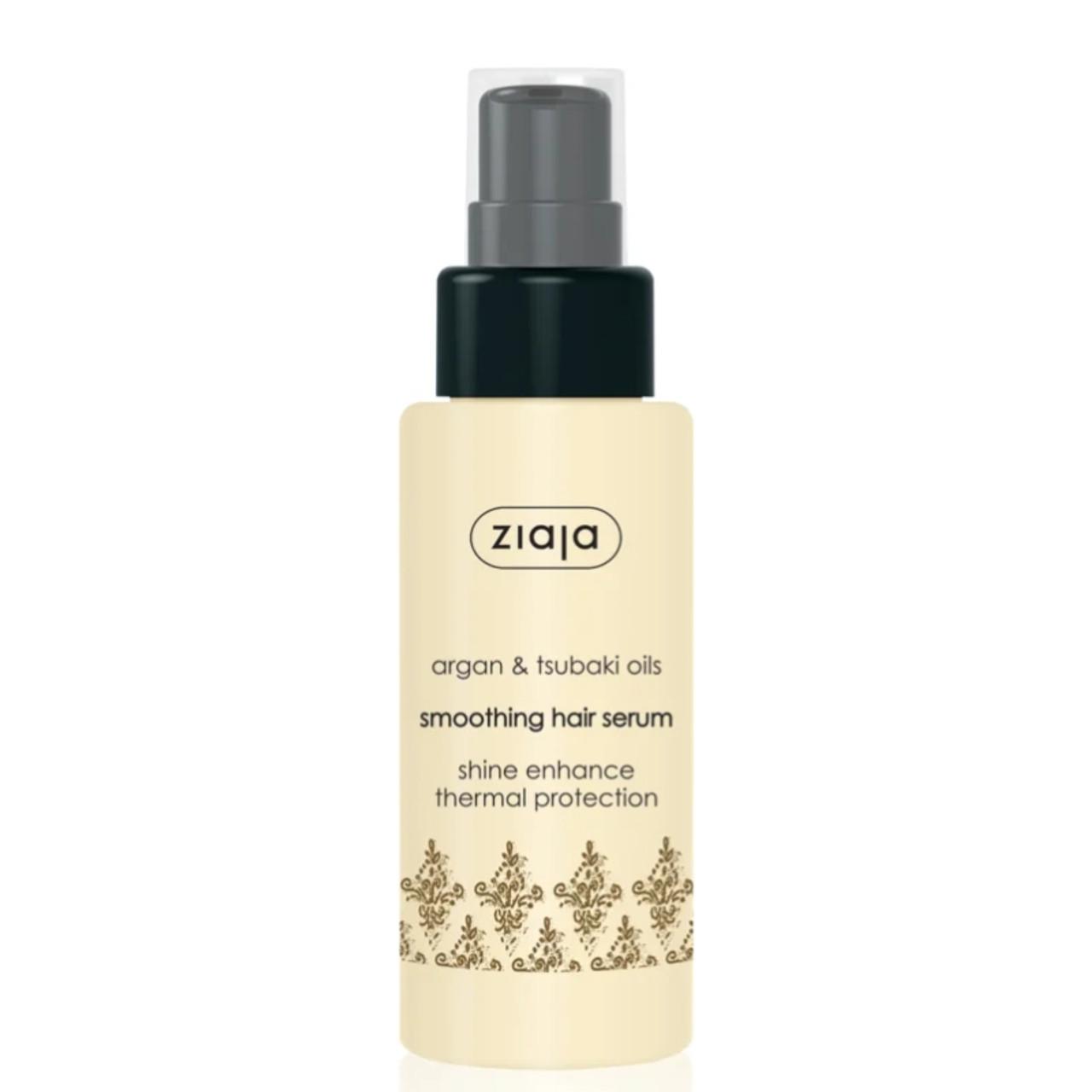Ziaja Argan & Tsubaki Oils Smoothing Hair Serum 50ml - Shine Enhance, Thermal Protection