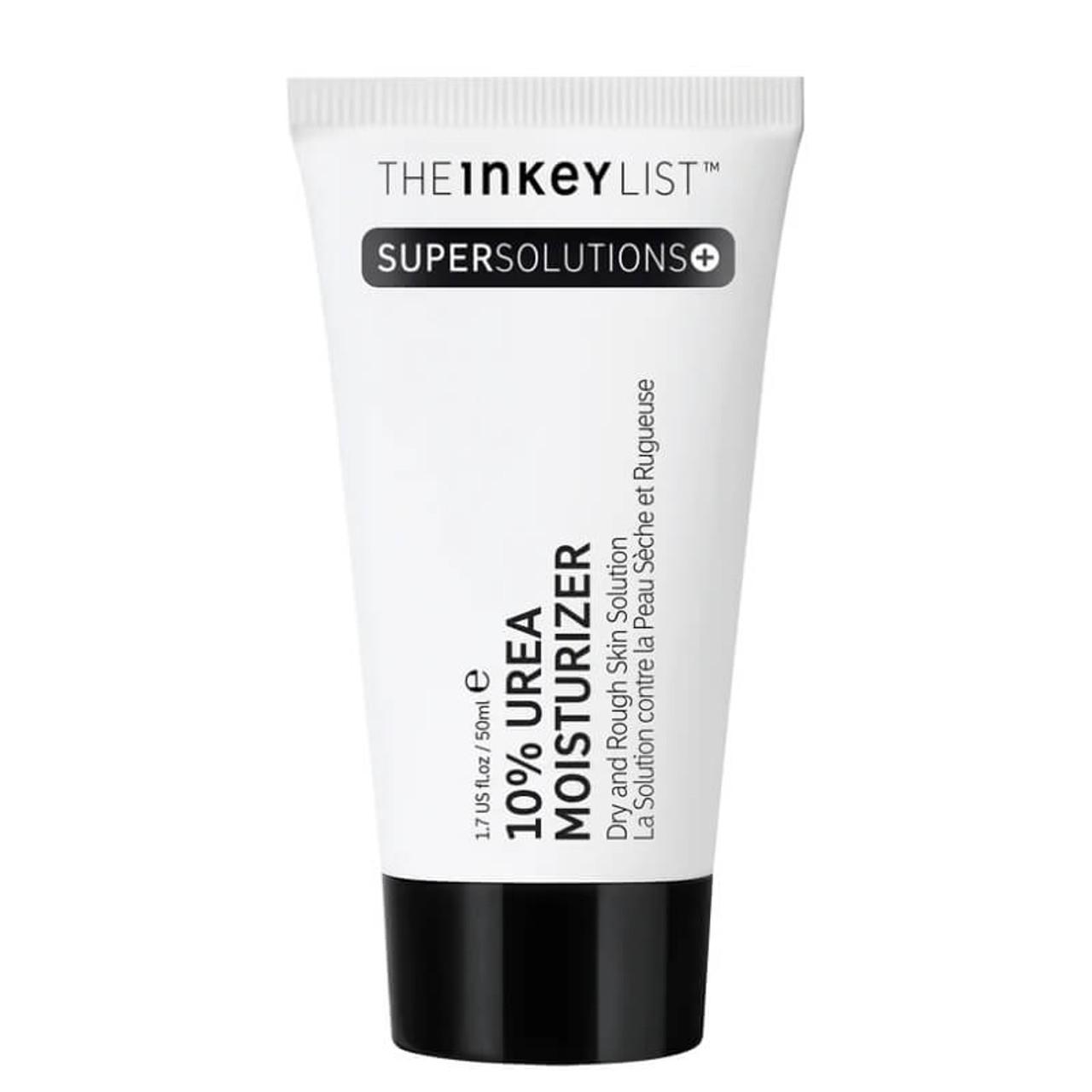 The INKEY List Urea Moisturizer for Dry & Rough Skin - 10% Urea - 30ml - Image Features: 10% UREA MOISTURIZER, Dry and Rough Skin Solution