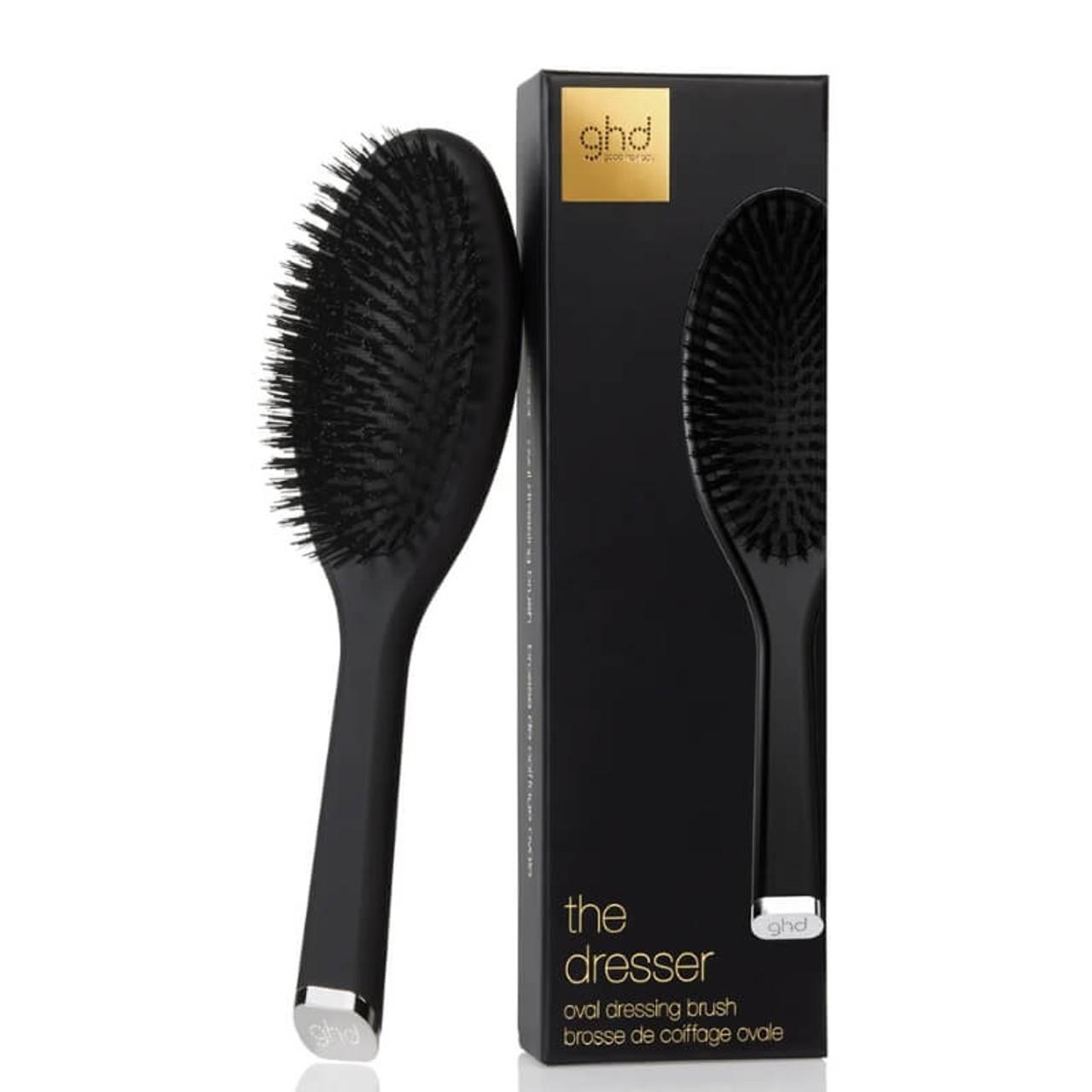 ghd Oval Dressing Brush with Black Bristles for Detangling and Shine