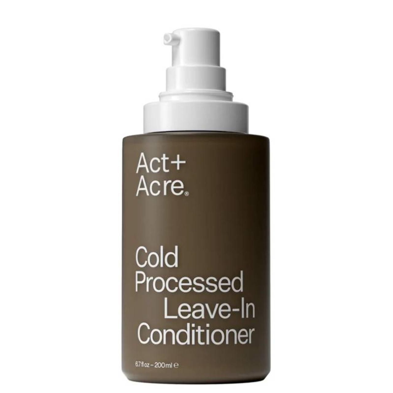 Act + Acre Cold Processed Leave-In Conditioner 200ml, Frizz Control, Hydration, Shine