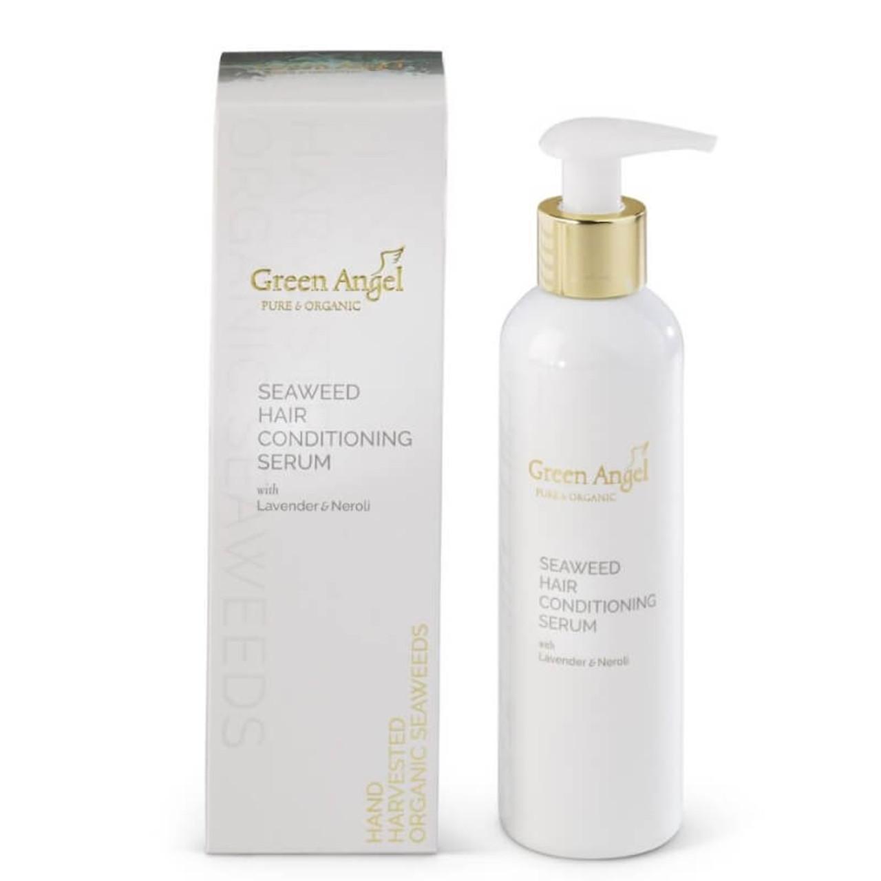 Green Angel Hair Conditioning Serum - 200ml for All Hair Types with Seaweed, Lavender & Neroli