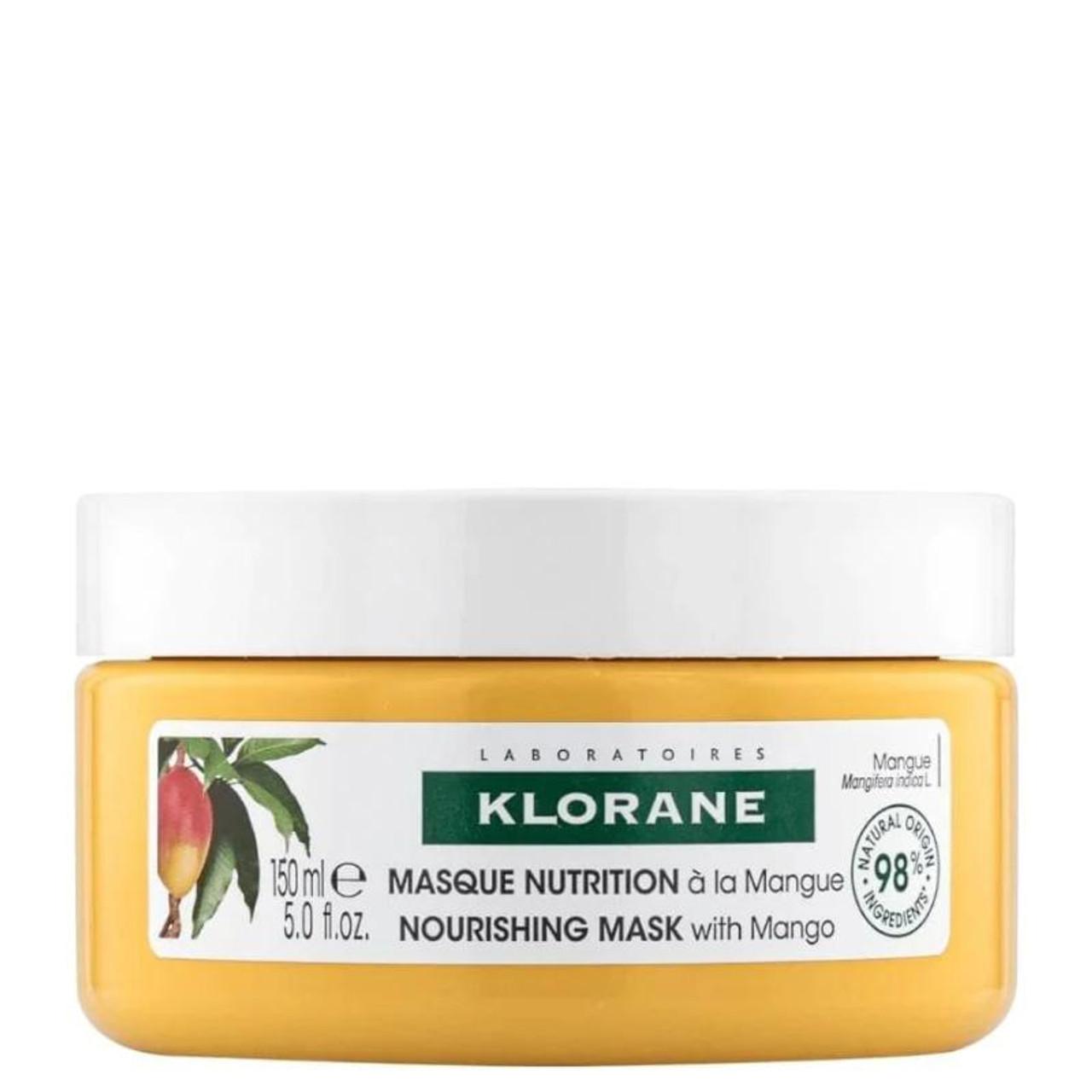 Klorane Mango Nourishing Mask 150ml - 98% Natural Ingredients