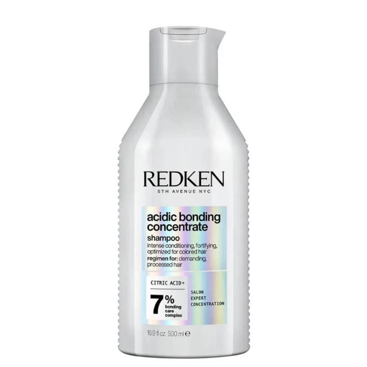 Redken Acidic Bonding Concentrate Shampoo for Damaged Hair with Citric Acid - Strengthening, Repairing, Color Fade Protection