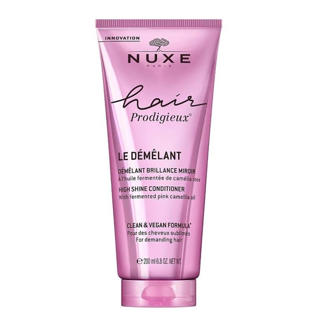 NUXE Hair Prodigieux High Shine Conditioner 200ml - Detangles, Nourishes, Beautifies, Clean & Vegan Formula