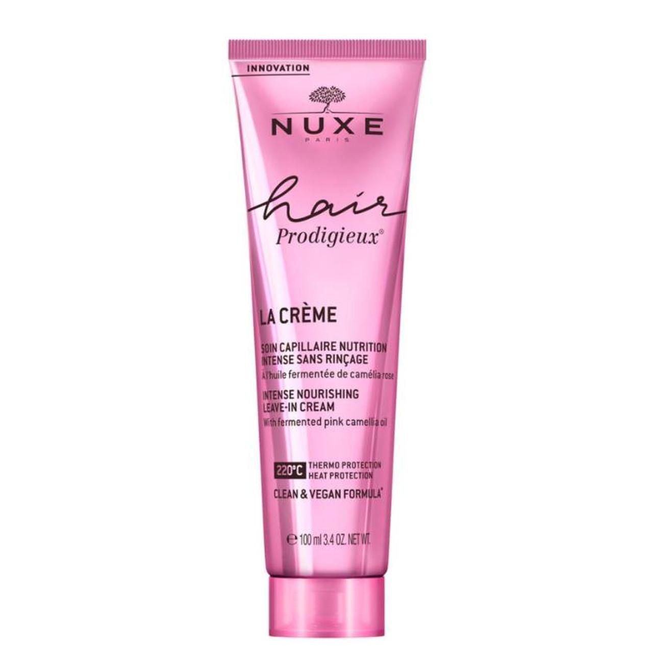 NUXE Prodigieux Hair Leave-in Cream 100ml - Nourishing, Thermo Protection, Heat Protection, Clean & Vegan Formula