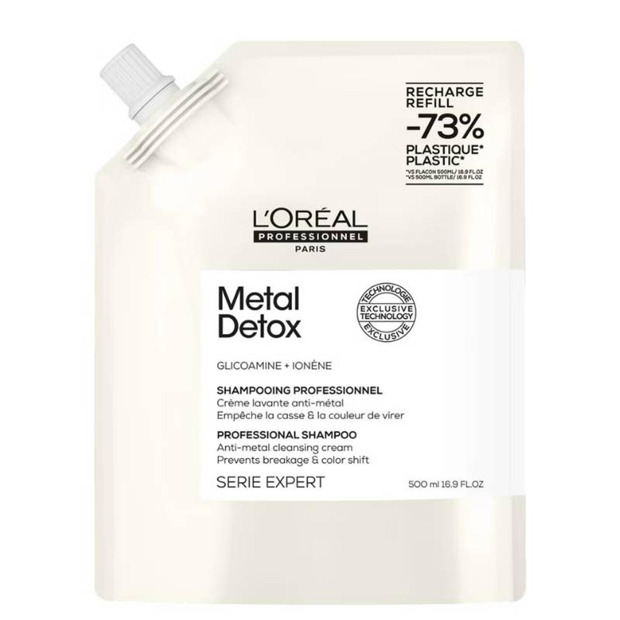 L'Oreal Professional Metal Detox Shampoo 500ml for Color-treated Hair - Anti-metal cleansing cream