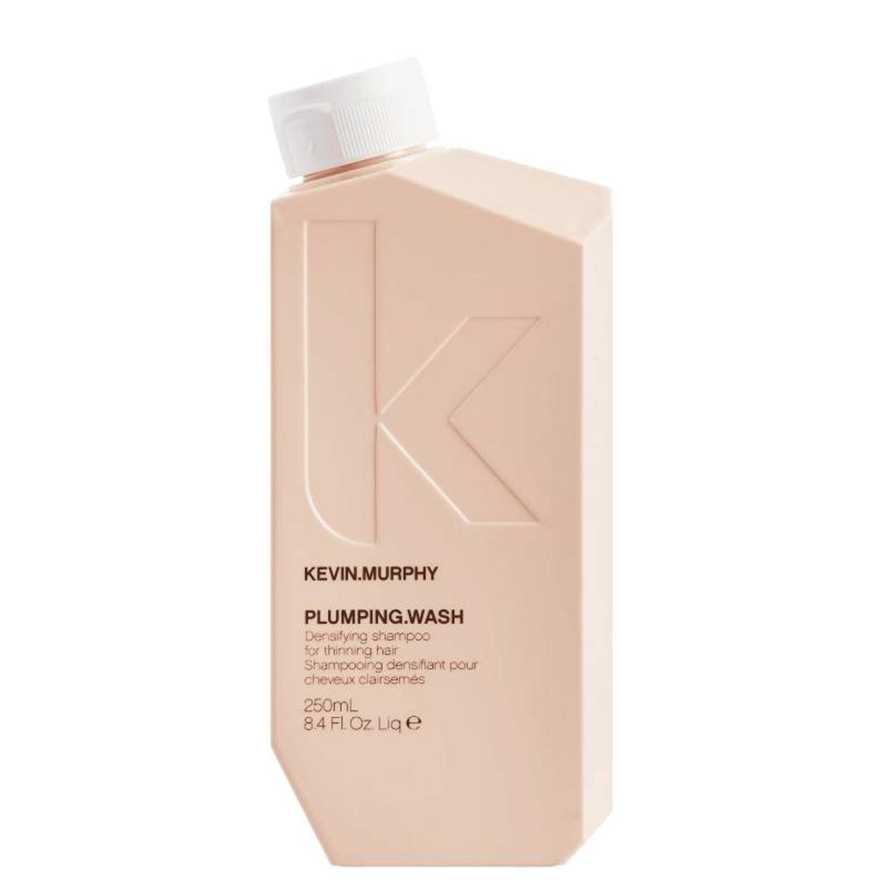 Kevin Murphy Plumping Wash Shampoo for Fine and Aging Hair - Thickens, Adds Volume, Nourishes, Enhances Scalp Circulation, Softness and Shine - 250ml