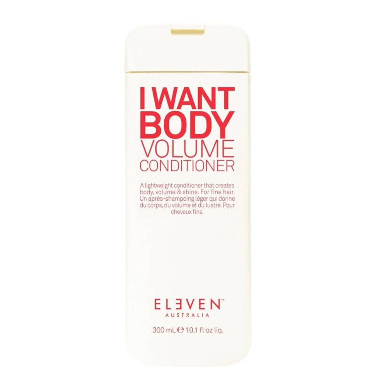 Eleven I Want Body Volume Conditioner for Fine Hair - Adds Body, Volume & Shine