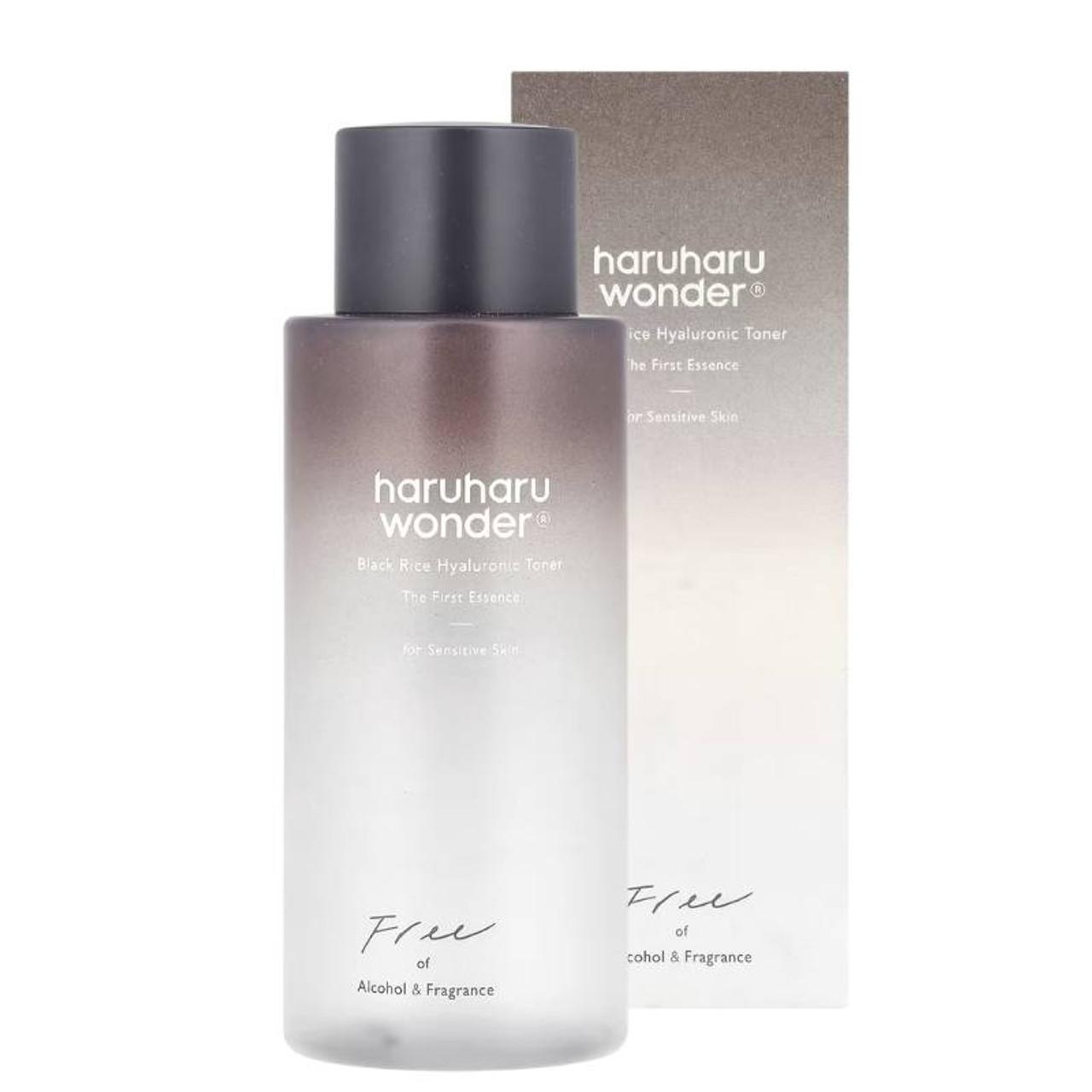 Haruharu Wonder Black Rice Hyaluronic Toner for Sensitive Skin 150ml - Soothing Hydration, Alcohol-free, Fragrance-free, Vegan