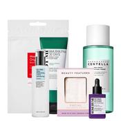 Korean Skincare Teen Skin Bundle with FREE BeautyFeatures Cleansing Mitts