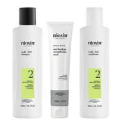 Nioxin System 2 Shampoo, Conditioner &amp; Anti-Breakage Strengthening Mask Bundle image