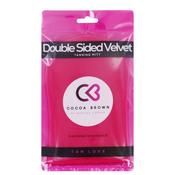 Cocoa Brown Deluxe Velvet Tanning Mitt Double Sided image