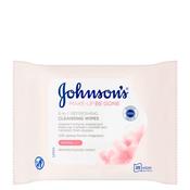 Johnson's Refreshing Wipes For Normal Skin - 25 Pack