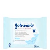 Johnson's Dry Skin Facial Wipes - 25 Pack - Makeup Be Gone, Moisturising, Removes Waterproof Mascara