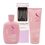 Alfaparf Moisture Shampoo &amp; Conditioner Duo with FREE Detangling Hairbrush