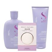 Alfaparf Smooth Shampoo &amp; Conditioner Duo with FREE Micro Fibre Hair Towel