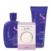 Alfaparf Blonde Shampoo &amp; Conditioner Duo with FREE Micro Fibre Hair Towel