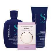Alfaparf Brunette Shampoo &amp; Conditioner Duo with FREE Micro Fibre Hair Towel