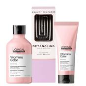 L'Oréal Professionnel Vitamino Color Shampoo &amp; Conditioner With FREE Detangling Brush