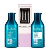 Redken Extreme Lengths Shampoo &amp; Conditioner Duo With FREE Detangling Hairbrush