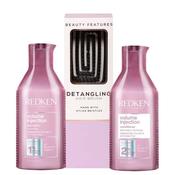 Redken Volume Injection Shampoo &amp; Conditioner Duo With FREE Detangling Hairbrush