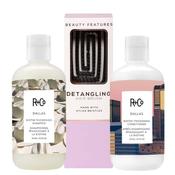R+Co Dallas Biotin Shampoo &amp; Conditioner Duo With FREE Detangling Hairbrush image
