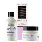 L'Oréal Professionnel Metal Detox Shampoo &amp; Mask Duo with FREE Vent Hairbrush